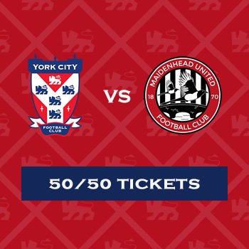York City vs Maidenhead Utd 50/50 Draw Tickets