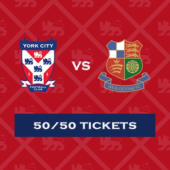 York City vs Kidderminster Harriers 50/50 Draw Tickets