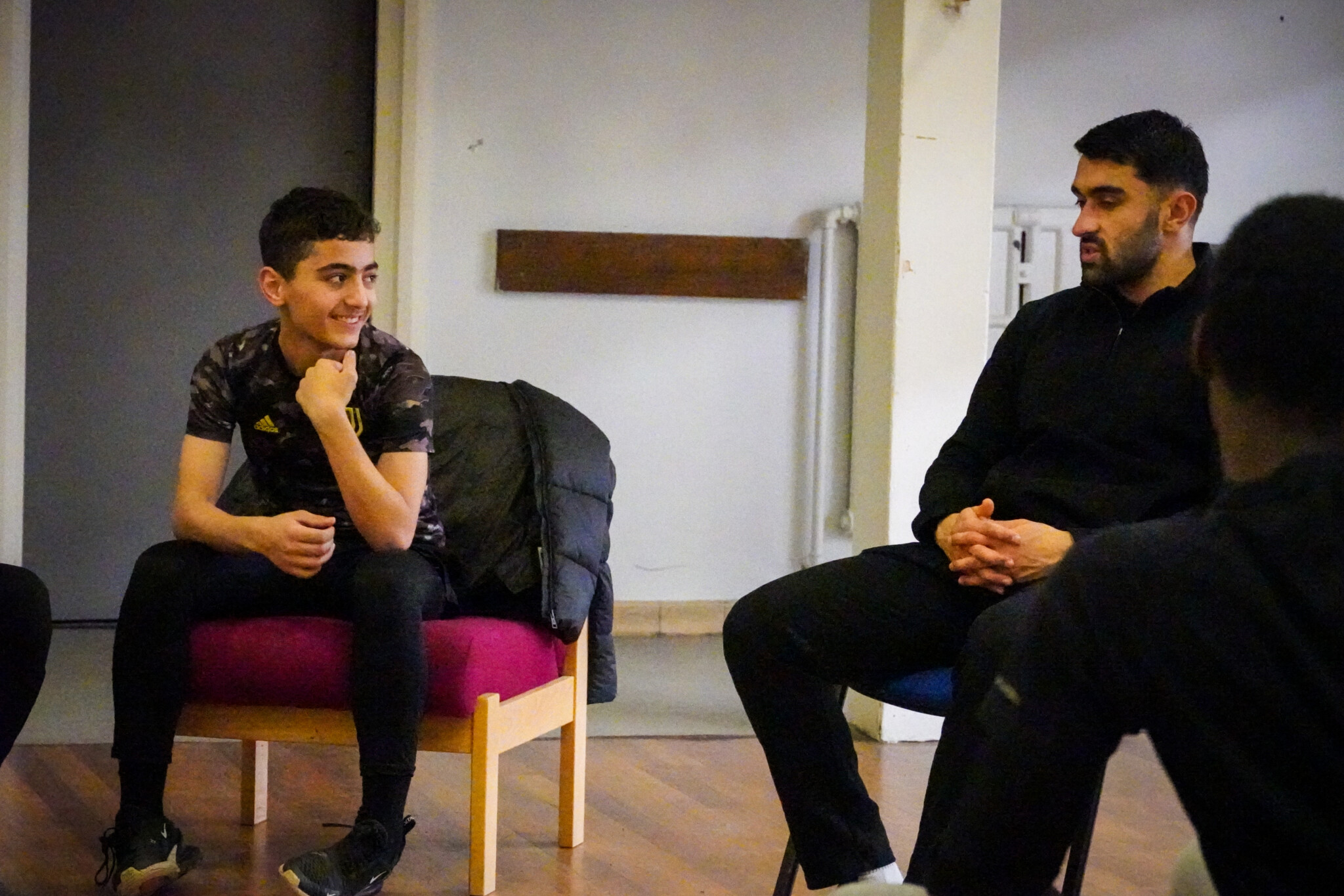 Maziar Kouhyar visits local youth club Refugee Action York York City