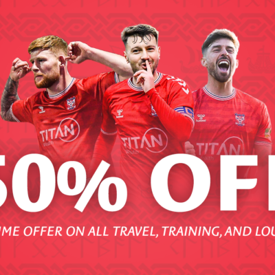 Limited-time half-price offer to celebrate 100 goals scored this season