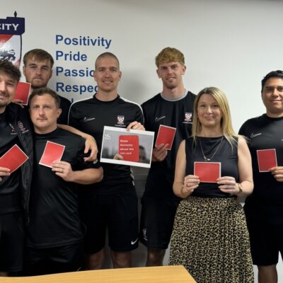 York City FC Foundation Teams Up with IDAS to Show Domestic Abuse the Red Card During the World Cup