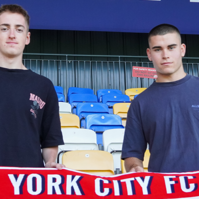 Ben Farrar and Ethan Stiver sign first professional contracts with York City