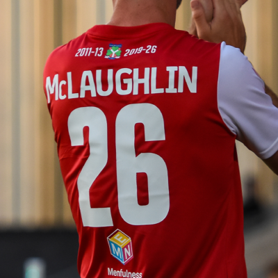 Paddy McLaughlin Testimonial match-worn shirts available to bid on